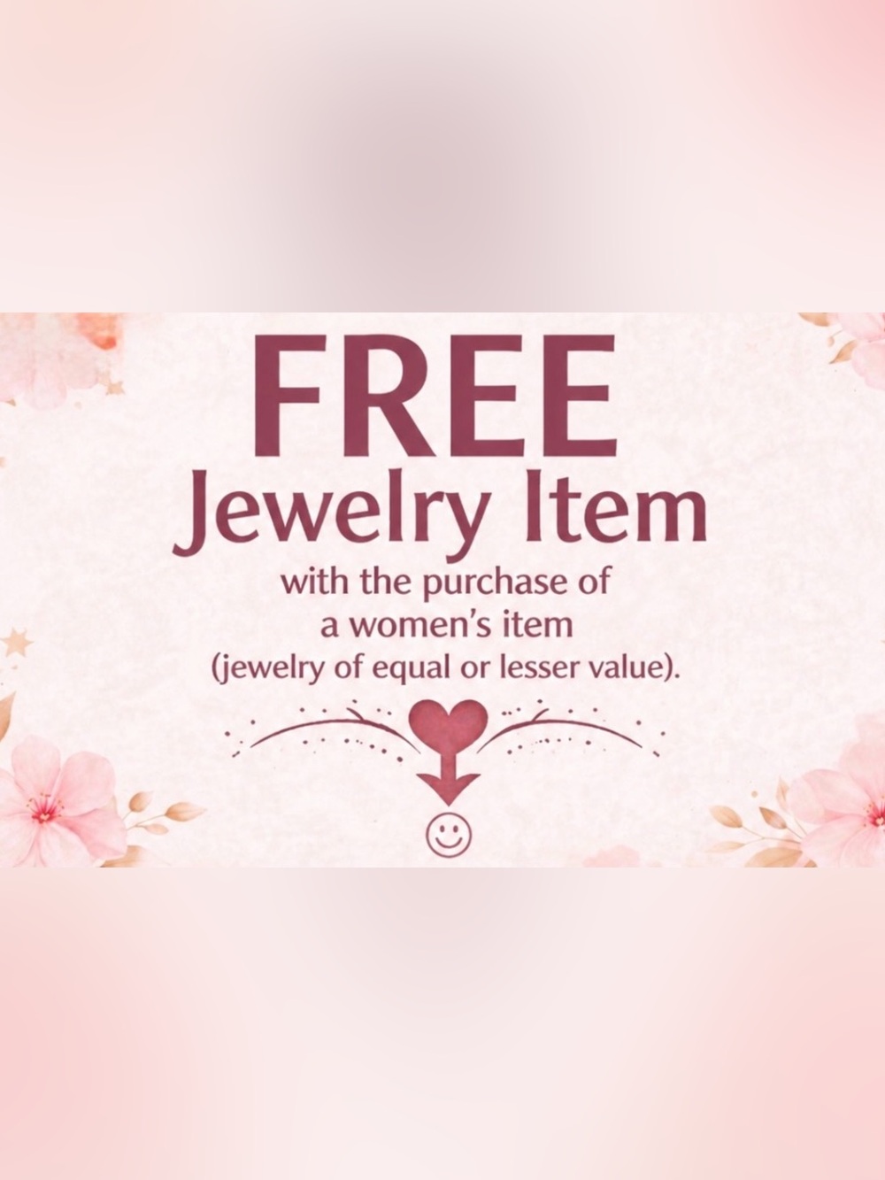 🌟 FREE 🌟 Jewelry Item - Bundle & Purchase a Woman’s Item, the Jewelry is FREE! 😊